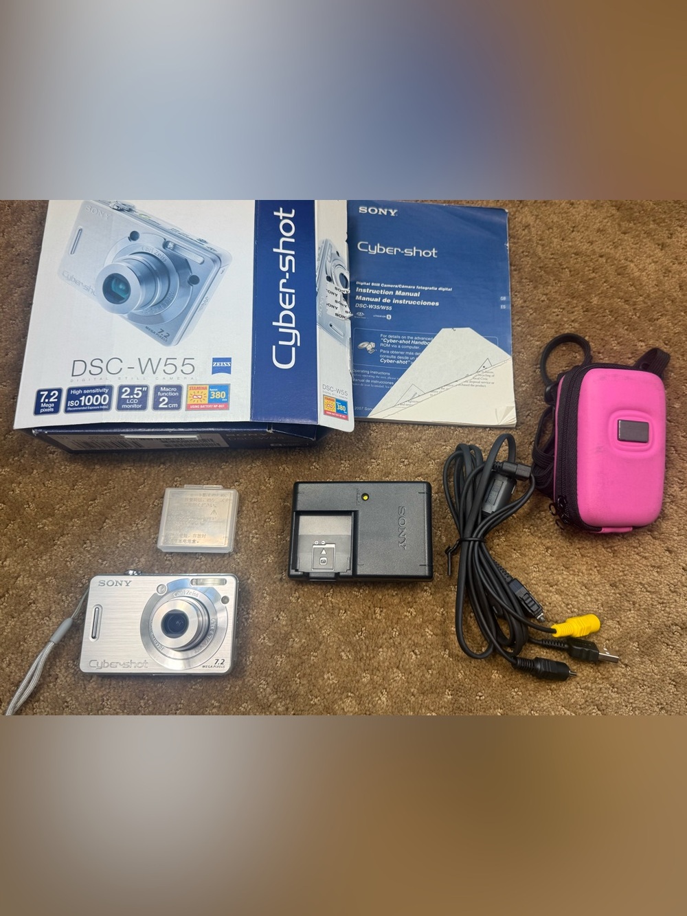 Sony Cyber-shot DSC-W55 digital still camera.